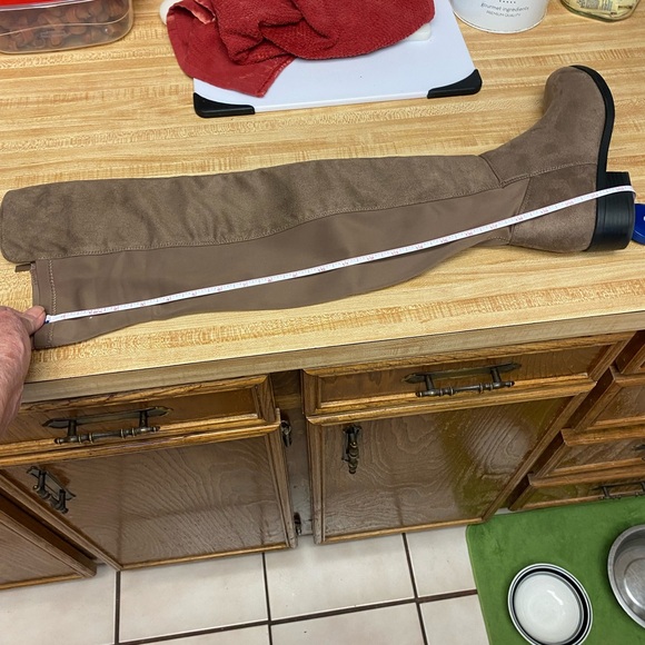 TOP Moda Over the Knee Tan Boots - Picture 9 of 9